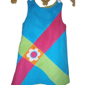 Florence Eiseman 4 Girls Cotton Dress Sleeveless Sunmer Dress Lined
